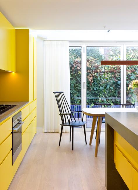 kitchen with large window