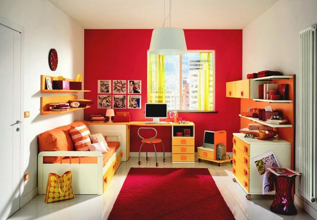 red kids room