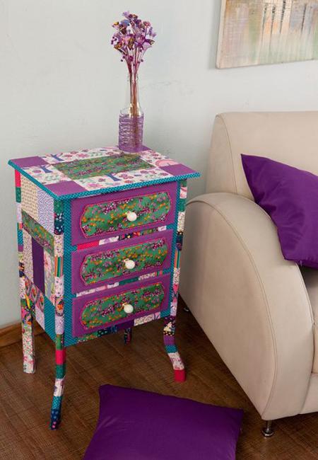 hand painted wood furniture