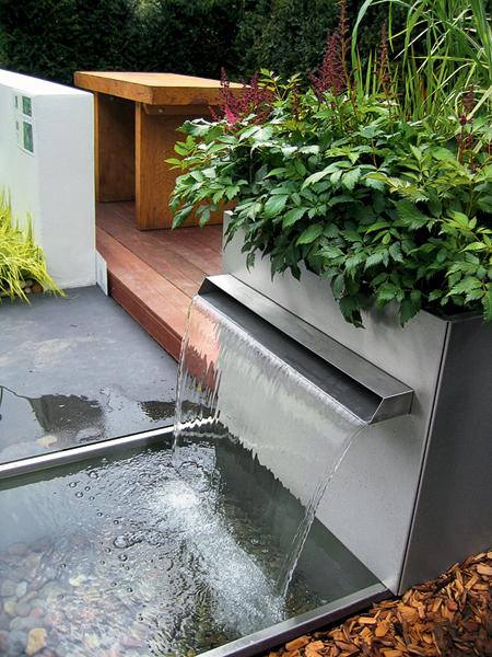 contemporary water fountain