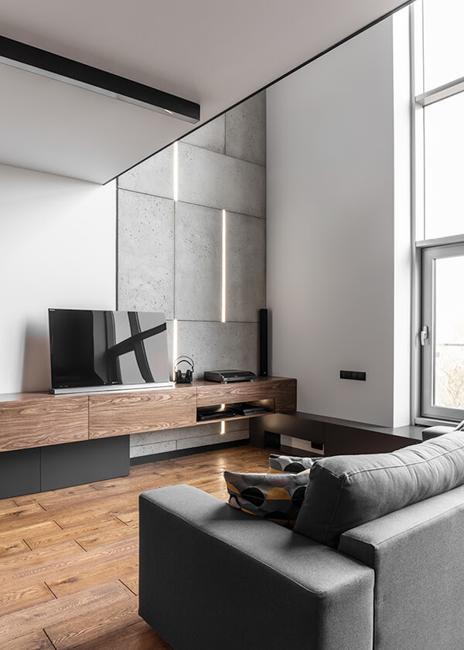 Masculine Interior Design, Apartment in Poland in ...