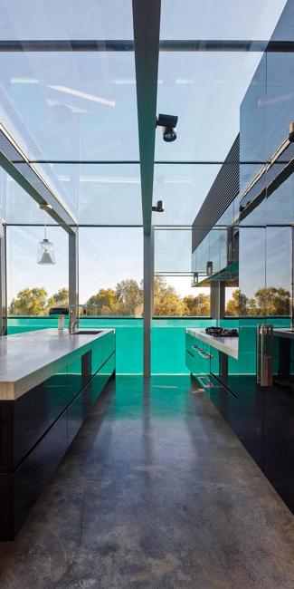  Rooftop  Terrace with Glass Pool  Modern  House  Design  