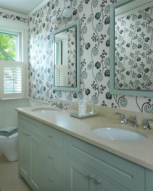 Modern Wallpaper Designs, Waterproof Ideas for Bathroom