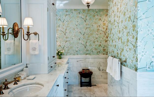 Modern Wallpaper Designs, Waterproof Ideas for Bathroom Wall Decoration