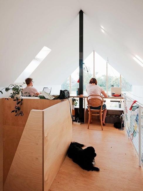 attic office for two