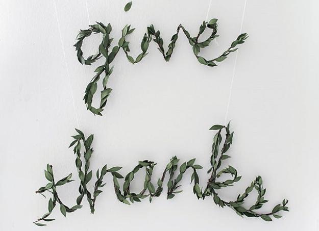 words made with leaves