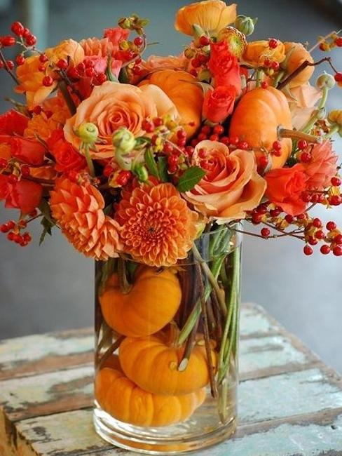 Beautiful Thanksgiving Decorating, Floral Arrangements for Elegant Fall