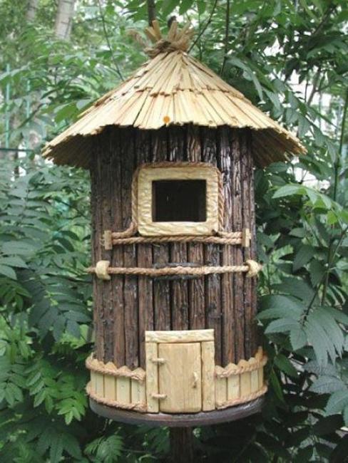 Rustic Wood Birdhouse Design Ideas Natural Choices for 