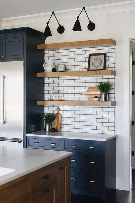 Beautiful Wooden Shelves in Modern Kitchens, Simplified ...