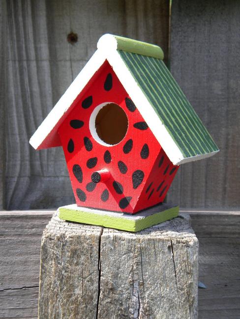 Colorful Painting Ideas for Handmade Birdhouses, Fun Yard ...