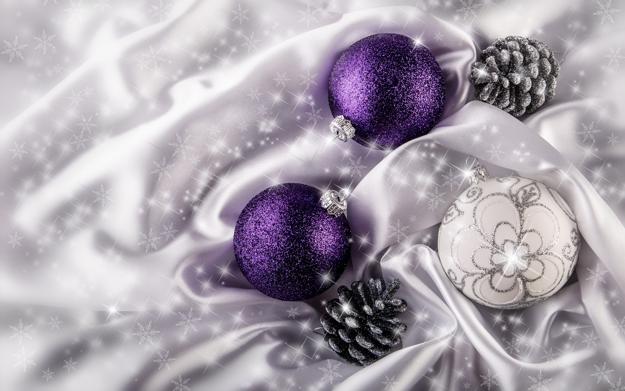 purple christmas ornaments images