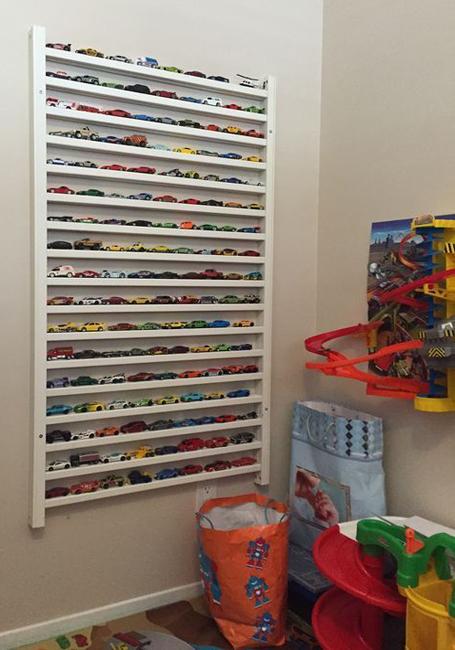 Wall Decorating with Toy Cars, Kids Storage and 