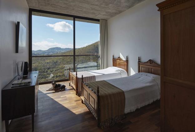 modern home interiors with glass walls