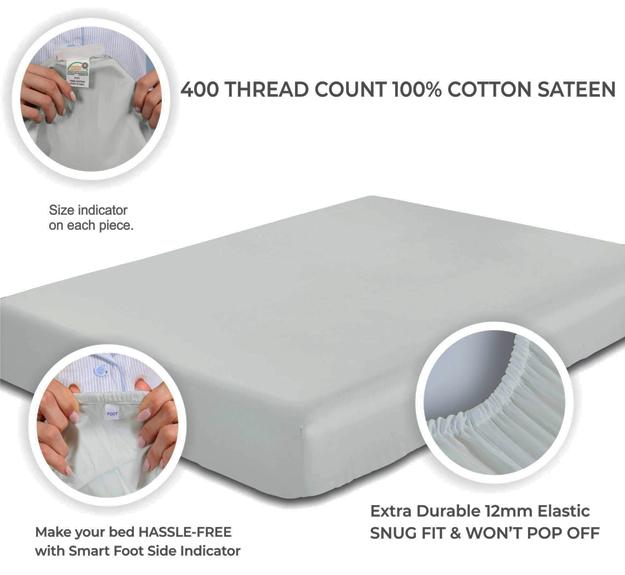 fitted sheet white