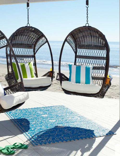 outdoor furniture hanging chairs