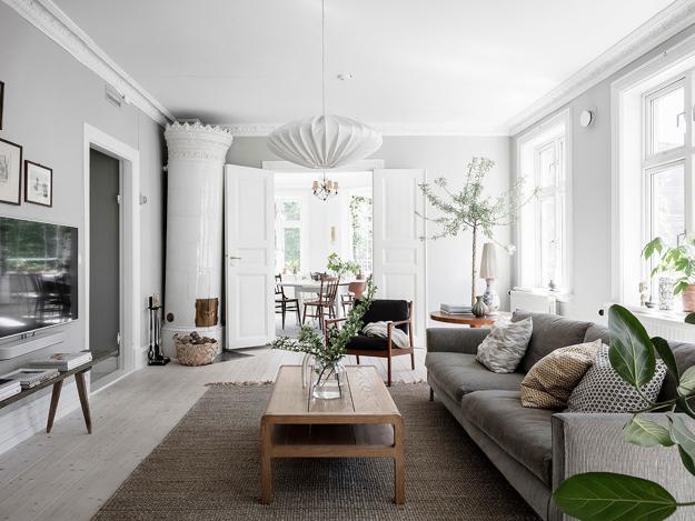Bright Scandinavian Home Interiors Filled with Beautiful Houseplants