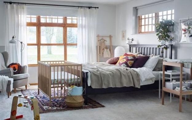 small crib for master bedroom