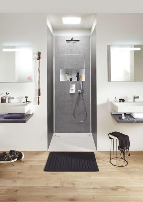 contemporary shower design