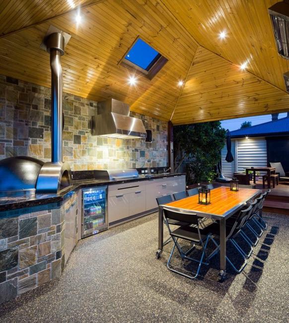 Summer Kitchen Designs, BBQ and Dining Areas