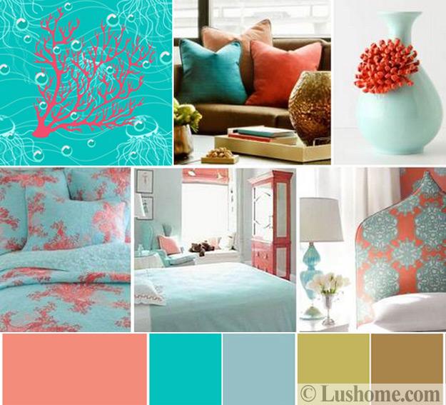 Modern Coral Pink Color Schemes Ready To Use Color Combinations For Room Decorating