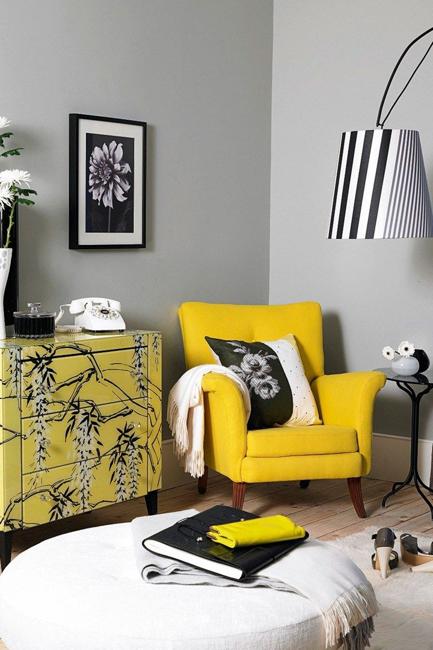 Sunny Yellow and White Decorating Ideas Inspired by Spring Flowers