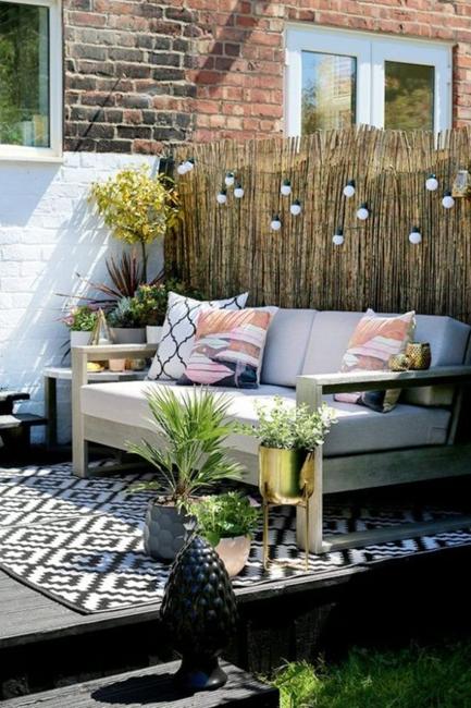 Practical Decorating Ideas for Small Wooden Decks, Outdoor 