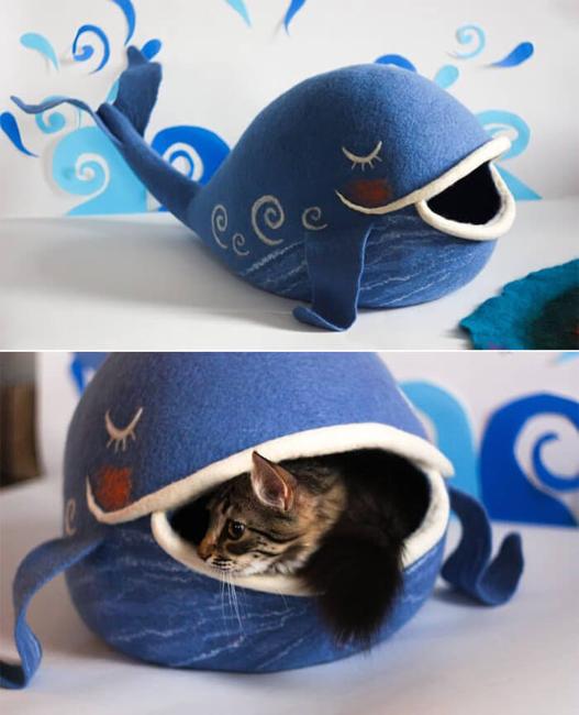 whale cat bed