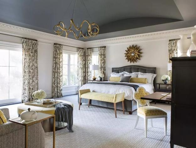 Dark Ceiling Designs in Modern Bedrooms