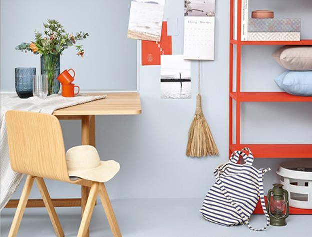 orange furniture and decor accessories