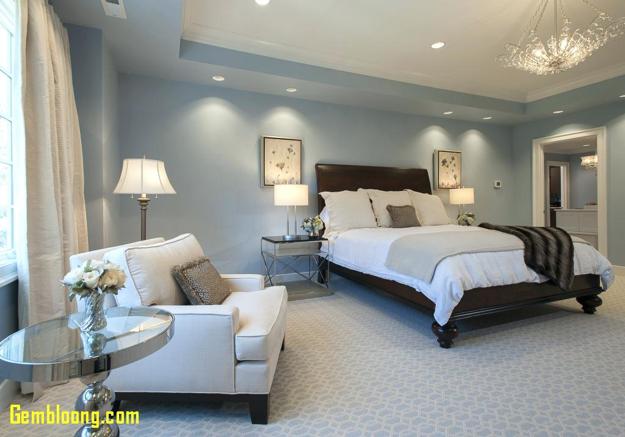 Elegant Grayish Blue and White Room Colors, Modern Interior Design Trends