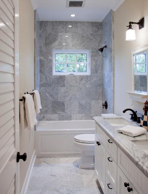 Neutral Colors and Vibrant Accents, Small Bathroom Remodeling Ideas