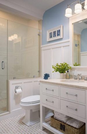 Neutral Colors and Vibrant Accents, Small Bathroom Remodeling Ideas