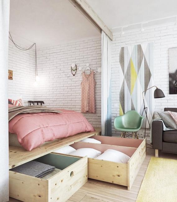 Contemporary Space Saving Ideas and Functional Small Bedroom Designs