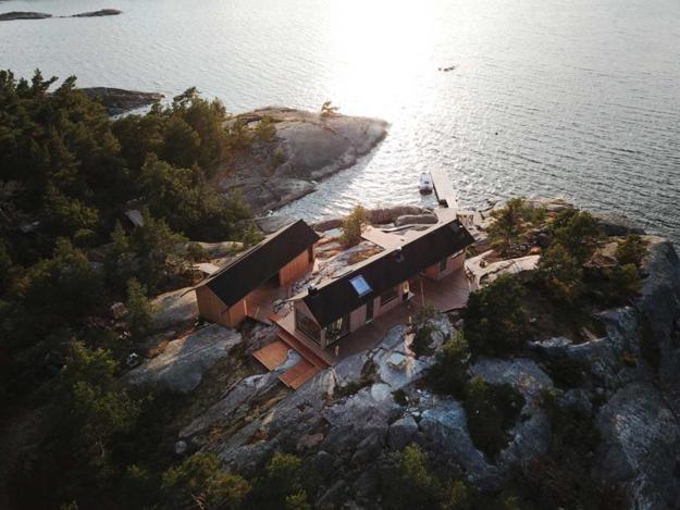 island cabin in finland