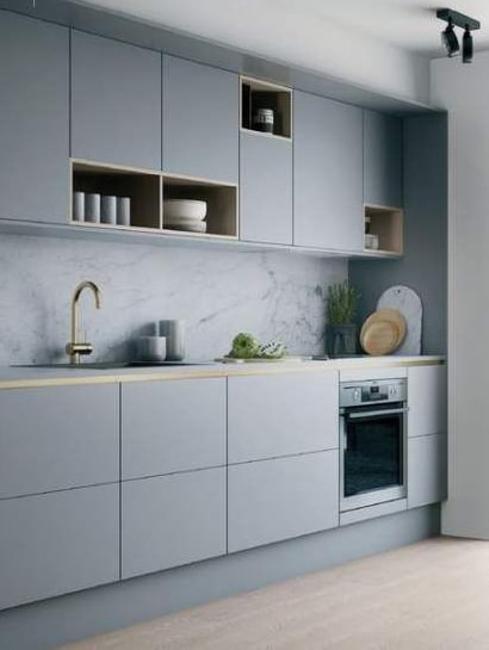 Sleek Contemporary Kitchen Cabinets, Minimalist Handles, Inspiring