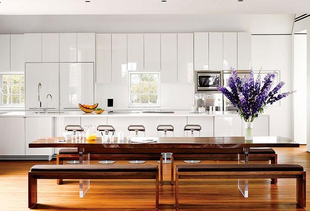 Sleek Contemporary Kitchen Cabinets, Minimalist Handles ...