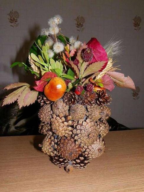 fall ideas basket centerpiece idea