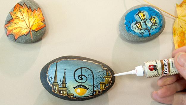 Rock Painting Ideas to Make Decorations and Eco Gifts in Fall