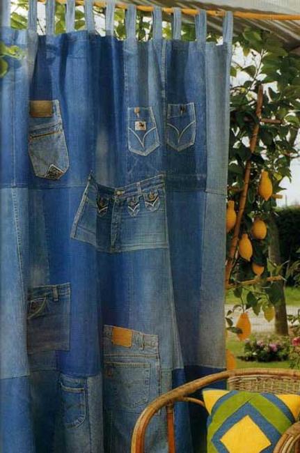 denim curtain