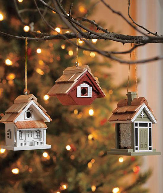 hanging holiday ornaments twig decor