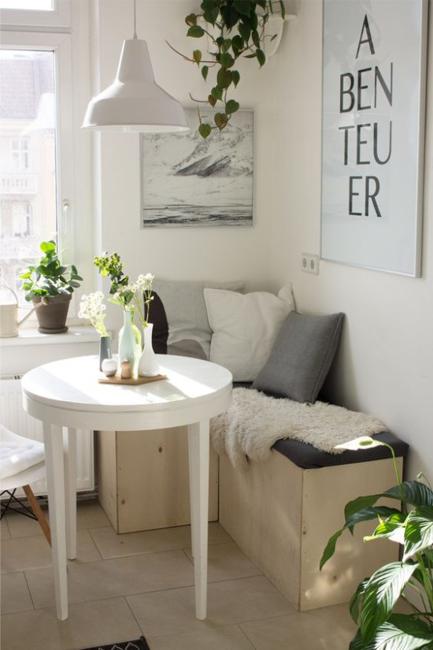 indoor plants kitchen nook