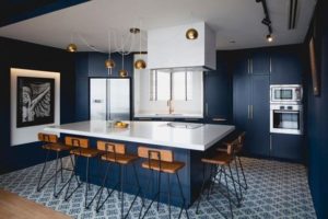Blue Kitchen Colors, Modern Interior Trends in Interior Colors