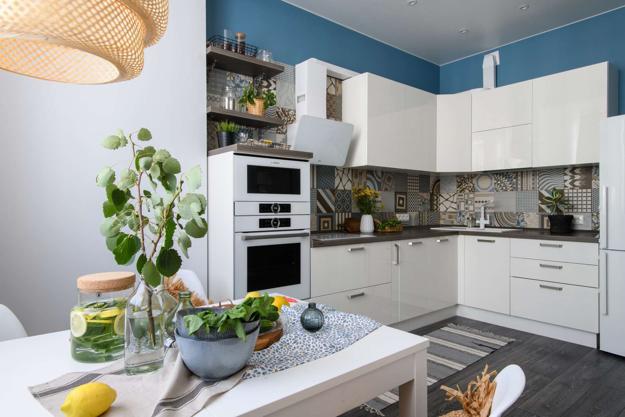 Blue Kitchen Colors, Modern Interior Trends in Interior Colors