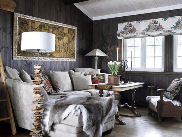 fur skin throw