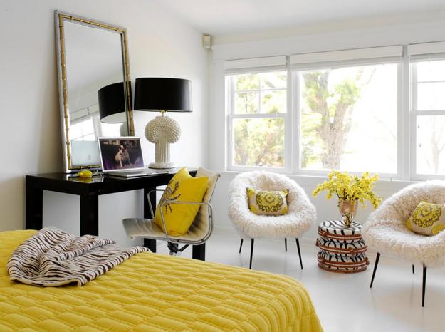 armchairs fur skins