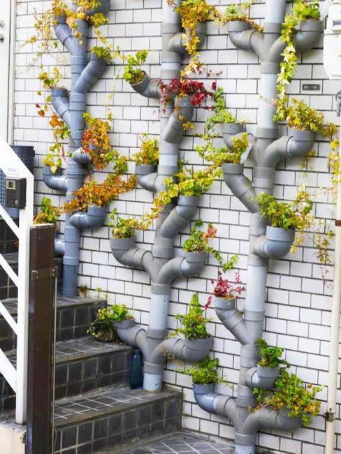tree shaped wall garden planters