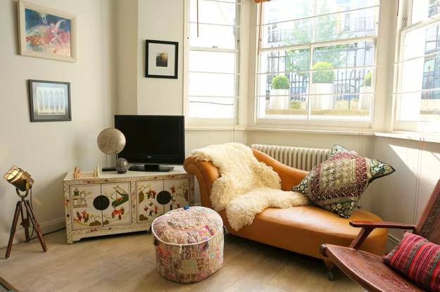 winter decorating chair sheepskin