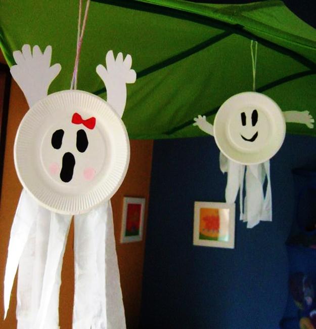 handmade halloween decoration ghosts