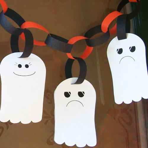 Paper Craft Ideas for Kids Friendly Halloween Decorating