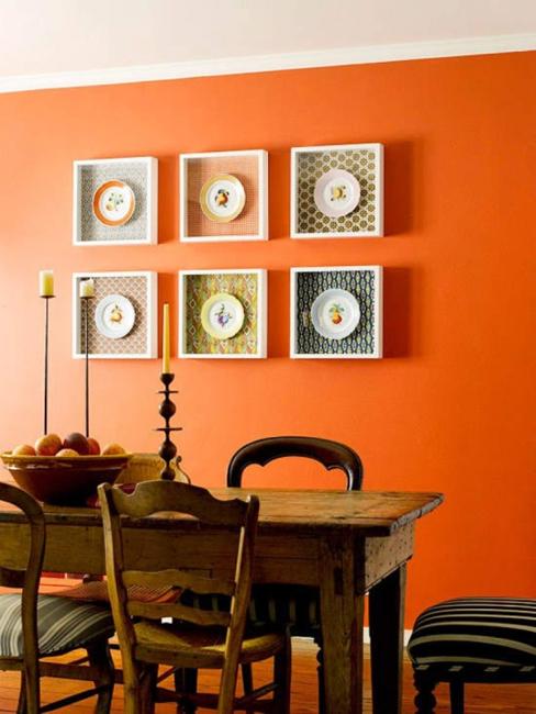 orange wall paint